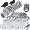 Eagle 36130060 fits Chevy 350 1Pc 3.750in Crank 6.000in H-Beam -28cc 4.060in Pistons Rotating Assembly