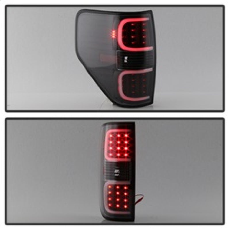 xTune 5082169 fits Ford F150 09-14 LED Tail Lights - Black ALT-ON-FF15009-LBLED