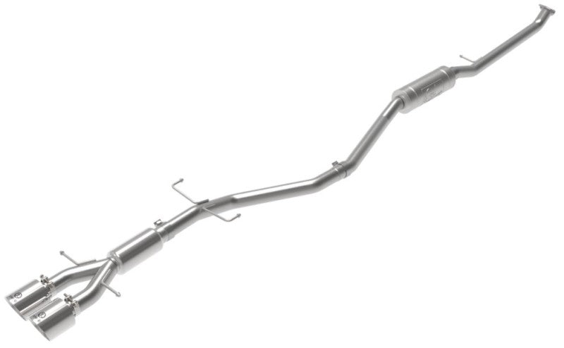 AFE 49-36619-P  2.5in 304SS Cat-Back Exhaust System w/ Polished Tips 17-20 fits