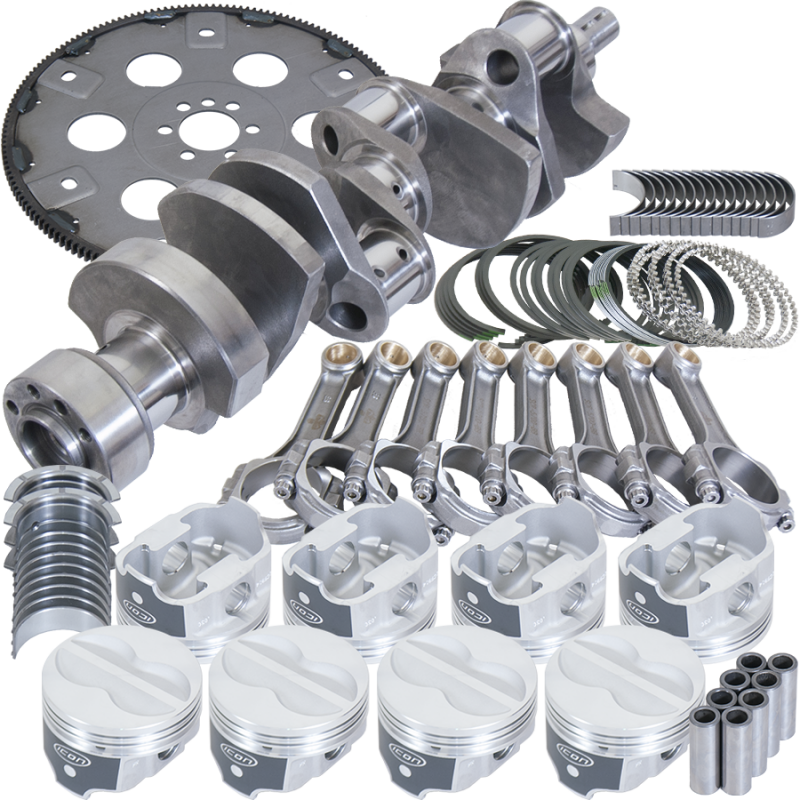 Eagle B13559L00068 fits Chevy 350 1Pc 3.750in Crank 5.700in I-Beam Rods -10cc 4.000in Pistons Balanced Assembly