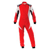 OMP IA0-1854-B01-063-48 First Evo Overall Red/White - Size 48 (Fia 8856-2018)