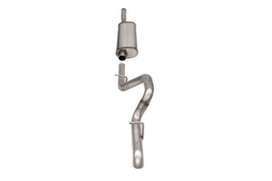 CORSA Performance 21123 Corsa 2018-2025 fits Jeep Wrangler JLU 3.6L Sport 2.75in Cat-Back Exhaust w/ Turn Down Tip