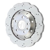 SHW Performance ARX48221 SHW 13-15 fits Audi RS5 4.2L Rear Drilled-Dimpled Lightweight Wavy Brake Rotor (8T0615601A)