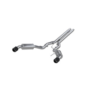 MBRP S72773CF fits Ford Mustang GT 5L(Coupe) 3in Catback Dual Split Rear Tips