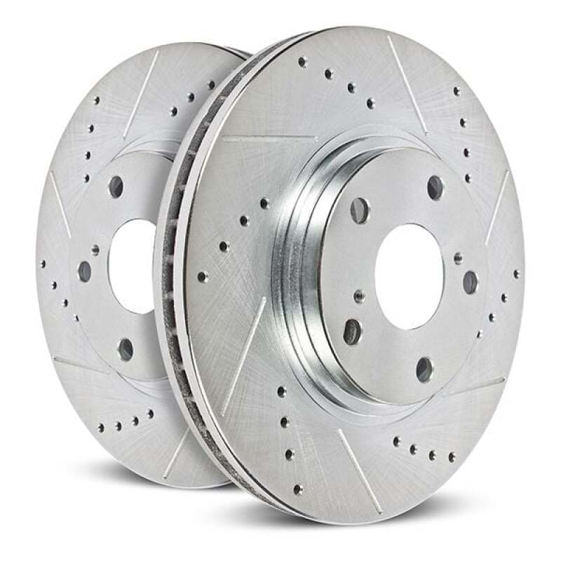Power Stop JBR1914XPR 19-23 fits Mazda 3 Front Drilled & Slotted Rotor (Pair)