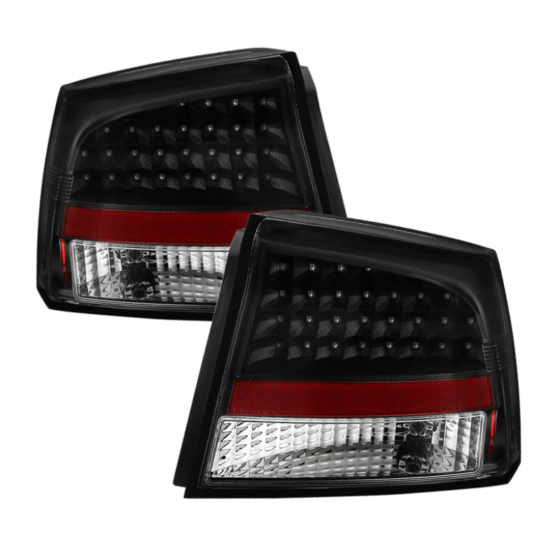 5070807 Xtune fits Dodge 06-08 Charger LED Tail Lights Black ALT-JH-DCH05-LED-