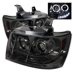 Spyder 5009661 fits Chevy 07-14 Suburban 1500 Projector Headlights LED Halo LED