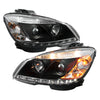 Spyder 5042262 fits Mercedes Benz C-Class Projector Headlights Halogen - DRL Bl