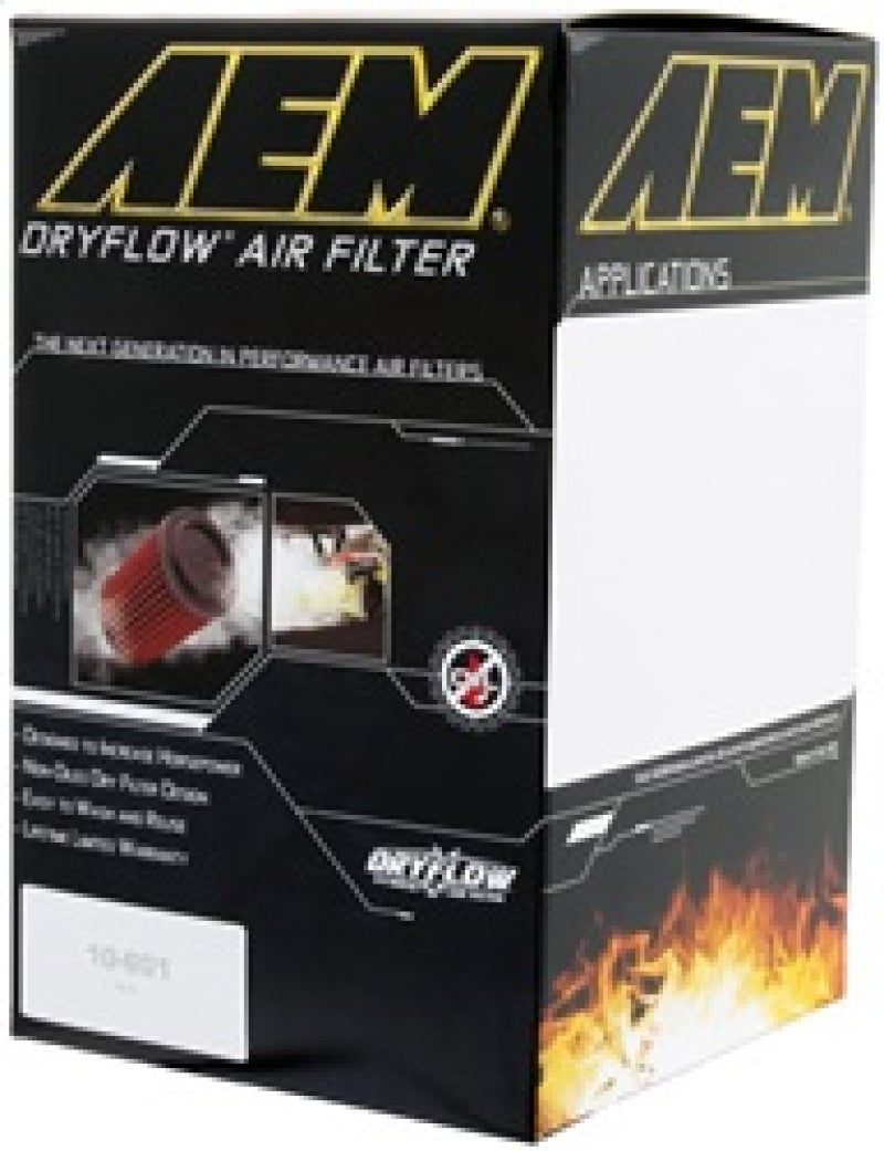 AEM 21-2128DK 2-3/4in x 6-7/8in Oval DryFlow Air Filter