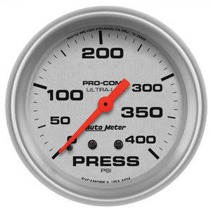 AutoMeter 4424 Autometer Ultra-Lite 66.7mm Mechanical 0-400 PSI Pressure Gauge