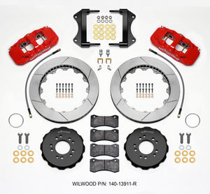 Wilwood 140-13911-R fits AERO6 Front Hat Kit 15.00 Red 2014-up fits Corvette C7