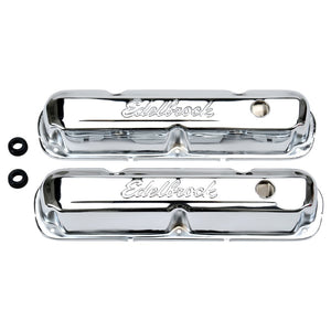 Edelbrock 4495 Valve Cover Signature Series fits Chrysler 1965-1991 318-340-360 CI V8 Chrome