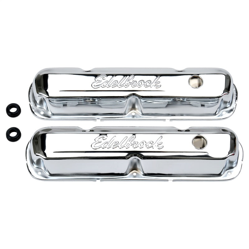 Edelbrock 4495 Valve Cover Signature Series fits Chrysler 1965-1991 318-340-360 CI V8 Chrome