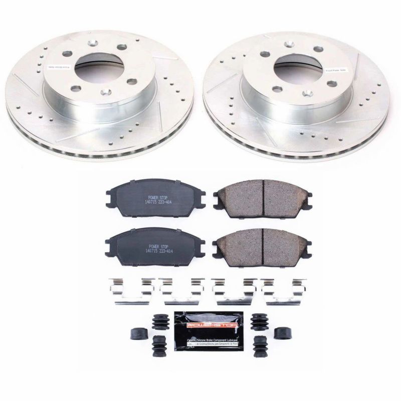 PowerStop K4909 fits Hyundai 03-05 Accent Front Z23 Evolution Sport Brake Kit
