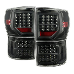 9034466 Xtune fits Toyota 07-13 Tundra LED Tail Lights Black ALT-JH-TTU07-LED-