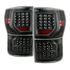 9034466 Xtune fits Toyota 07-13 Tundra LED Tail Lights Black ALT-JH-TTU07-LED-