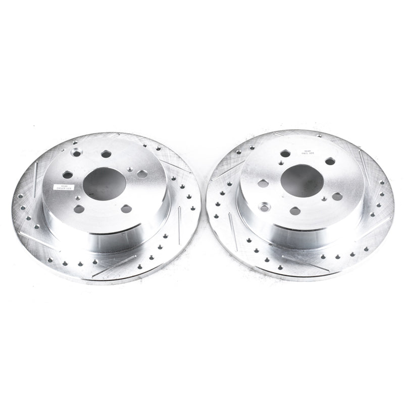PowerStop fits Lexus 10-12 HS250h Rear Evolution Drilled & Slotted Rotors - Pair
