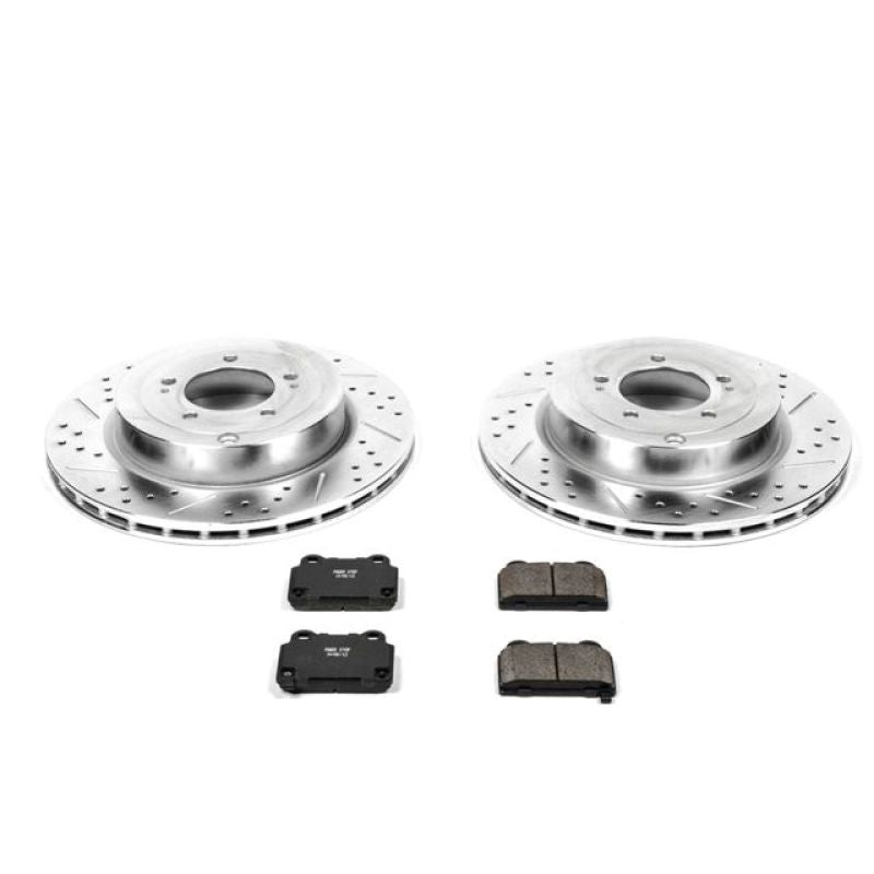 PowerStop K4741 fits Mitsubishi 08-15 Lancer Rear Z23 Evolution Sport Brake Kit