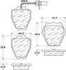 Stoptech 305.0839 Street Select Brake Pads - Rear