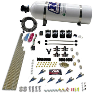 Nitrous Express 80005-15 8 Cyl Alcohol Nitrous Kit (250-550HP) w/15lb Bottle