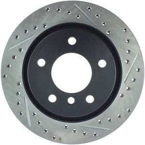 Stoptech 127.34049L Power Slot 00 BMW 323 / 01-07 325 / 99-00 328 Series Rear Left Drilled & Slotted Rotor