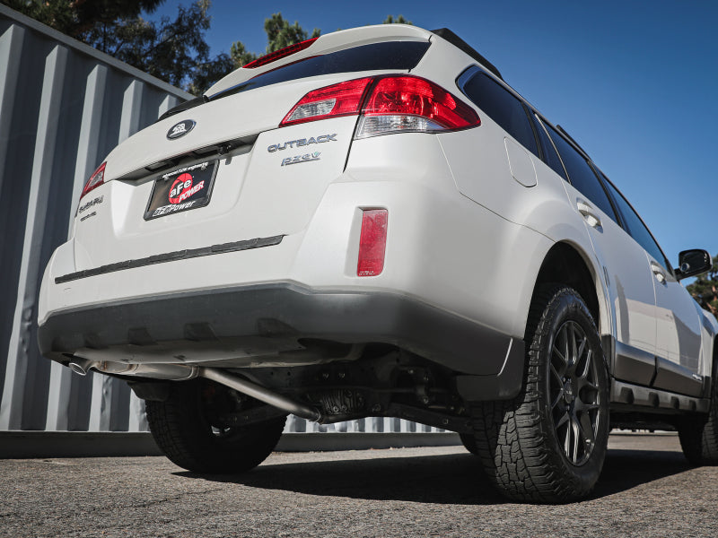 AFE 49-36806 Takeda 2.25 to 2.5in 304SS Cat-Back Exhaust 10-14 fits Subaru Outb