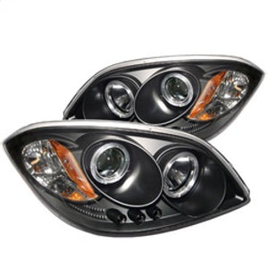 SPYDER 5009326 fits Chevy Cobalt/Pontiac G5 Projector Headlight LED Halo LED Blk