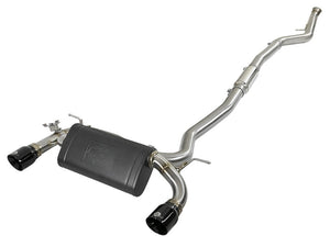 AFE 49-36340-B orce-Xp 3in 304 SS Cat-Back Exhaust w/ Black Tips 12-15 fits BMW