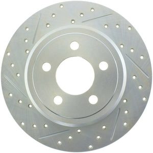 Stoptech 227.63060R Select Sport 06-15 fits Dodge Charger/ 05-15 Chrysler 300 Slotted/Drilled Right Rear Brake Rotor