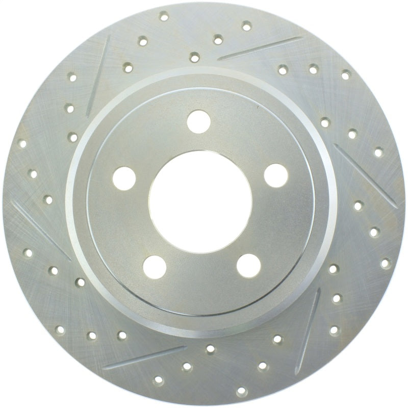 Stoptech 227.63060R Select Sport 06-15 fits Dodge Charger/ 05-15 Chrysler 300 Slotted/Drilled Right Rear Brake Rotor