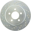 Stoptech 227.63060R Select Sport 06-15 fits Dodge Charger/ 05-15 Chrysler 300 Slotted/Drilled Right Rear Brake Rotor