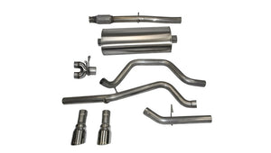 CORSA Performance 14870 Corsa 14-19 fits GMC Sierra/fits Chevy Silv 1500 Crew Cab/Std. Bed 5.3L V8 Polished Sport Dual Rear CB Exhaust