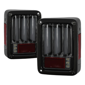 Spyder 5084781 fits Jeep 07-16 Wrangler Verison 2 Light Bar LED Tail Lights - S