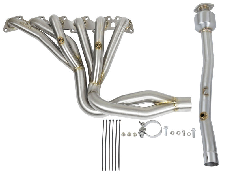 AFE 48-36105-YC Twisted Steel Long Tube Header & Connection Pipes (Street Serie