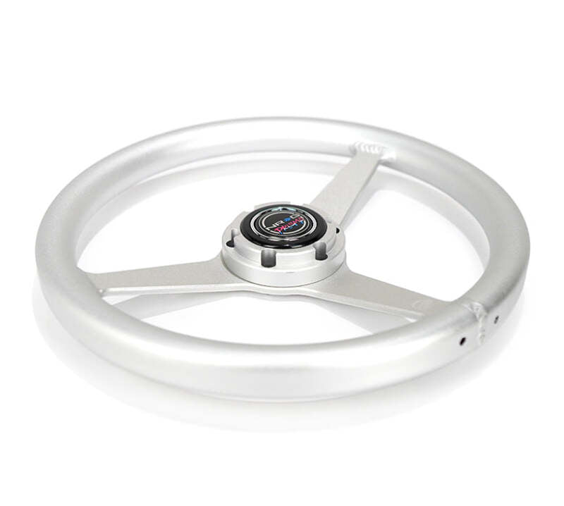 NRG RST-071-SL RST-071-SL Aluminum Steering Wheel 330mm - Heritage Solid Spoke