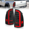 ANZO 311427 fits Toyota 05-15 Tacoma Full LED Tail Lights w/Light Bar Sequential Black Housing Clear Lens