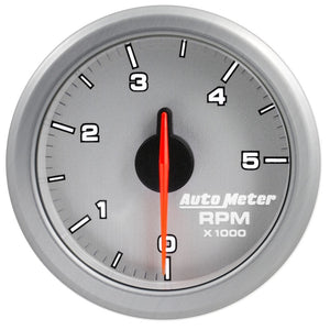 AutoMeter 9198-UL Autometer Airdrive 2-1/6in Tachometer Gauge 0-5K RPM - Silver