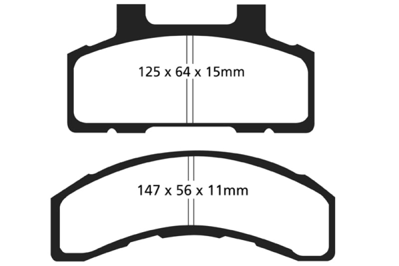 EBC DP21240 fits Buick 93-96 Century 2.2 Greenstuff Front Brake Pads