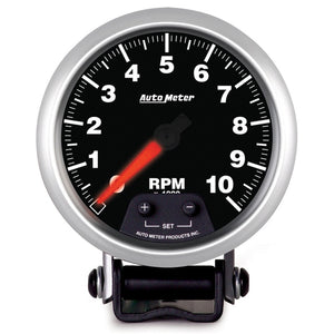 AutoMeter 5690 Autometer Elite Street Progressive Shift Light 3-3/8in Tachometer 0-10,000 RPM PED Mount