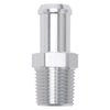Edelbrock 8160 Hose End Straight 1/2In NPT to 5/8In Barb Clear Anodize