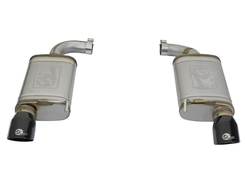 AFE 49-43085-B rce XP 2.5in 409 Stainless Axle Back Exhaust w/ Black Tips 15-17