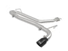 AFE 49-37017NM-B  2.5in 304 SS Axle-Back Exhaust w/o Muffler w/BlackTips 18-22