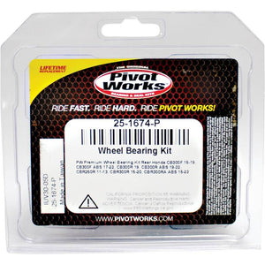 Pivot World 25-1674-P fits Honda Wheel Bearing Kit Premium Bearings