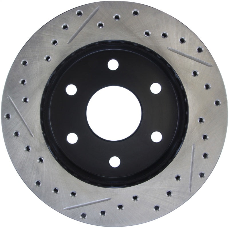Stoptech 127.66009L 92-00 GMC Suburban 1500 4WD (6 lug) Front Left Slotted & Drilled Rotor