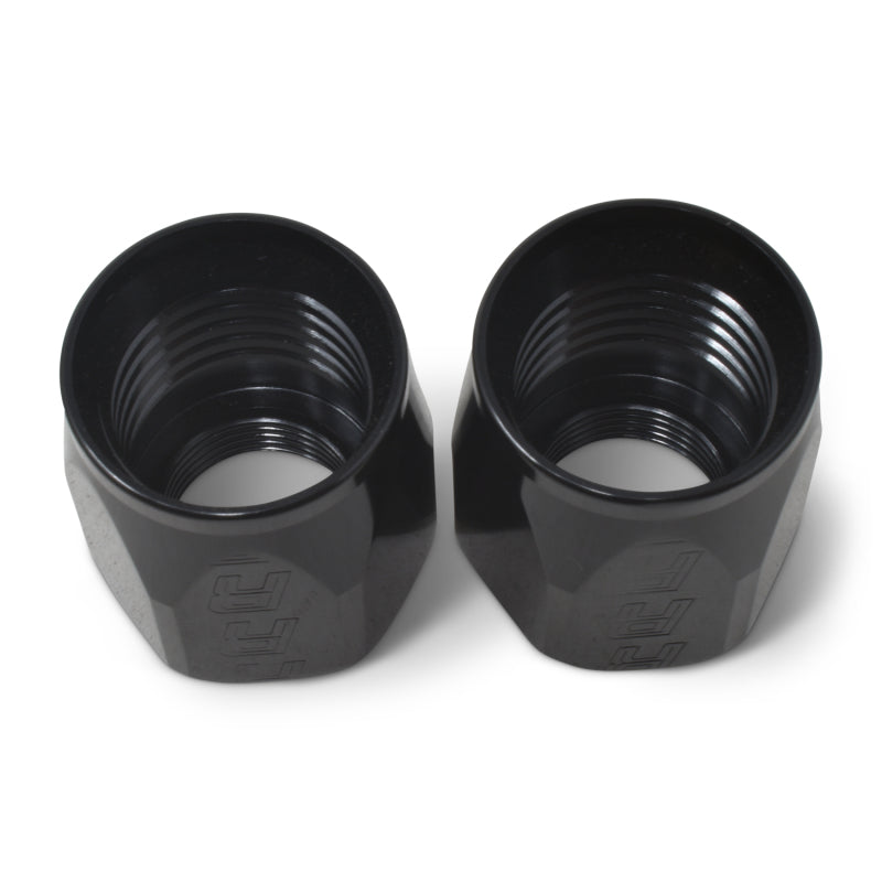 Russell 615533 Performance 2-Piece -8 AN Full Flow Swivel Hose End Sockets (Qty 2) - Polished and Black