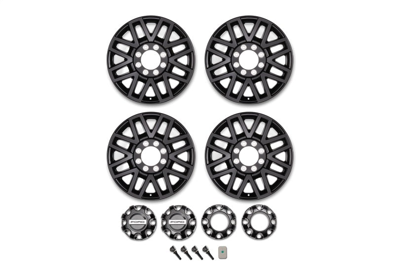 fits Ford 05-22 Racing M-1007K-SU2008EB F-Super Duty 20in x 8in Wheel Package with TPMS Kit - Black