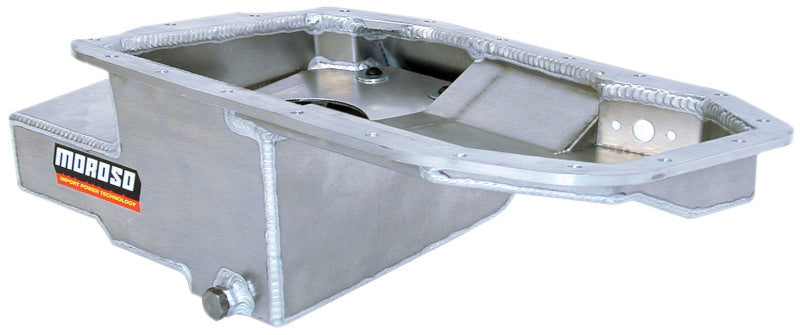 Moroso 20960 fits Mitsubishi 2.0L DOHC Turbo 4G63 Kicked Out Road Race Baffled 6.25qt 6.5in Aluminum Oil Pan