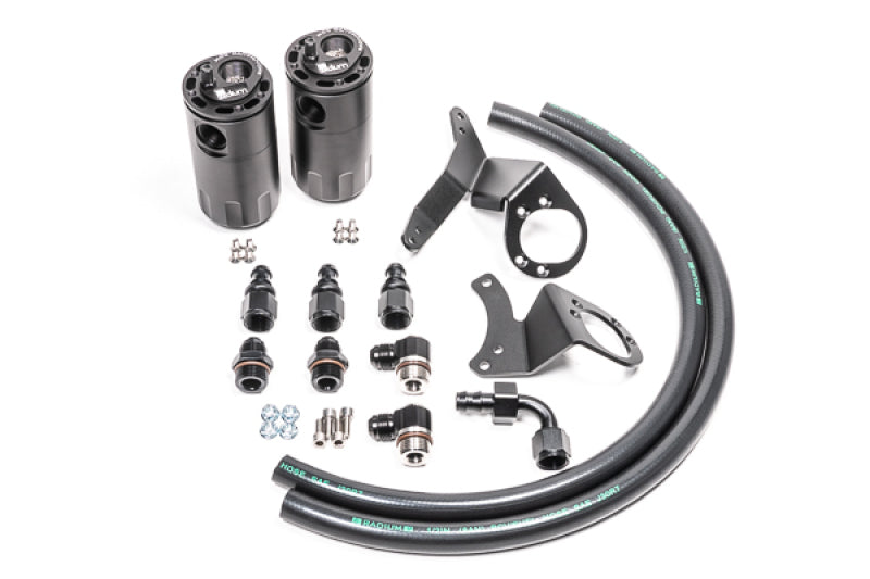 Radium Engineering 20-0324-FL Dual Catch Can Kit 2011-2014 fits Mustang GT Fluid