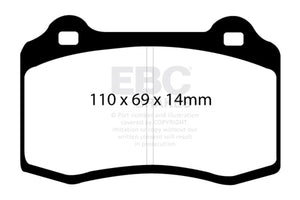 EBC DP21140 03-07 Volvo S60 2.5 Turbo R Greenstuff Rear Brake Pads