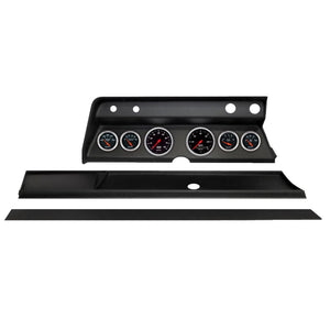 AutoMeter 2932-06 Autometer Designer Black Direct Fit Dash Kit 1967 fits Chevy Chevelle (2 x 3-3/8in. / 4 x 2-1/16in.)